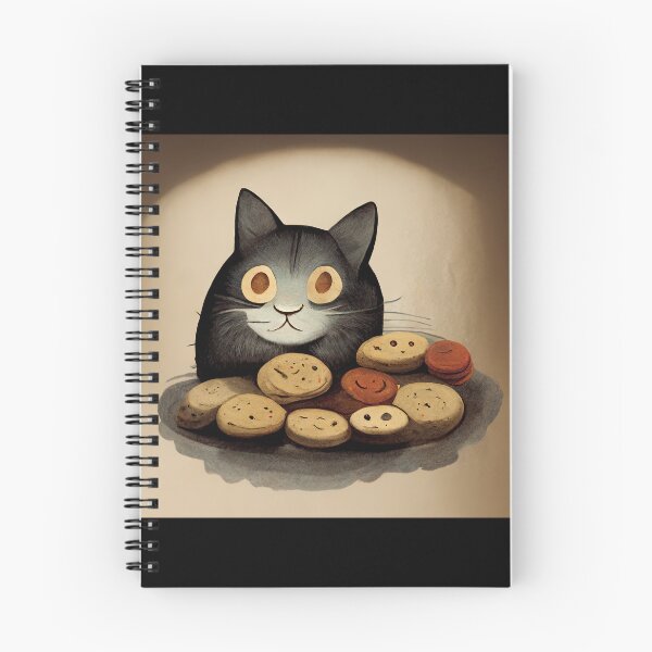 Item preview, Cute Black Funny Cat Making Biscuits With Love on a Cookie Plate No Text designed and sold by MattsMultiverse.