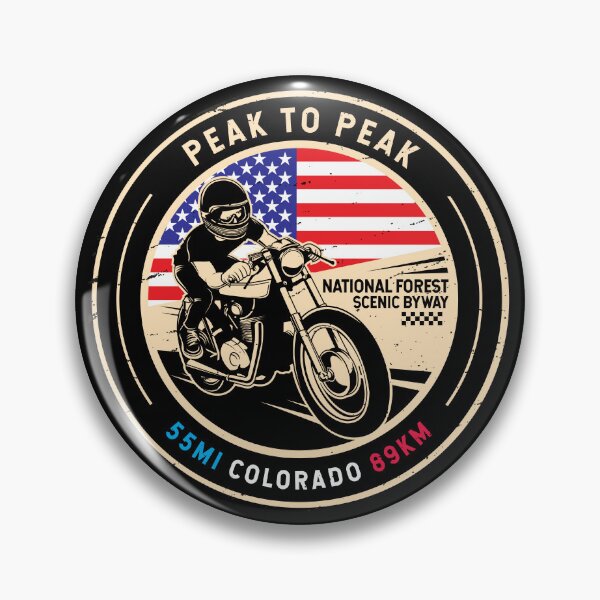 Item preview, Peak To Peak | Colorado | Motorcycle designed and sold by KrisSidDesigns.