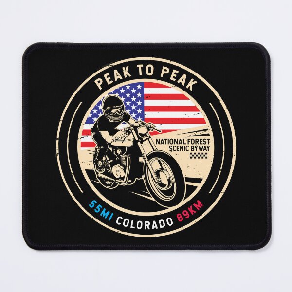 Item preview, Peak To Peak | Colorado | Motorcycle designed and sold by KrisSidDesigns.