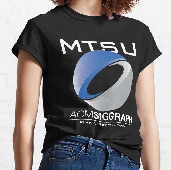 MTSU ACM SIGGRAPH White Letters Classic T-Shirt