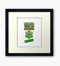 Funny Atom Framed Print
