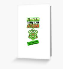 Funny Atom Greeting Card