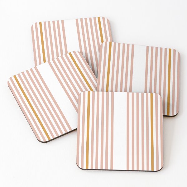 Item preview, fall pink stripes designed and sold by MGuyerArt.