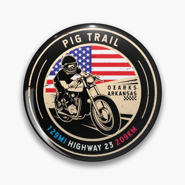 Item preview, Pig Trail | Arkansas | Motorcycle designed and sold by KrisSidDesigns.