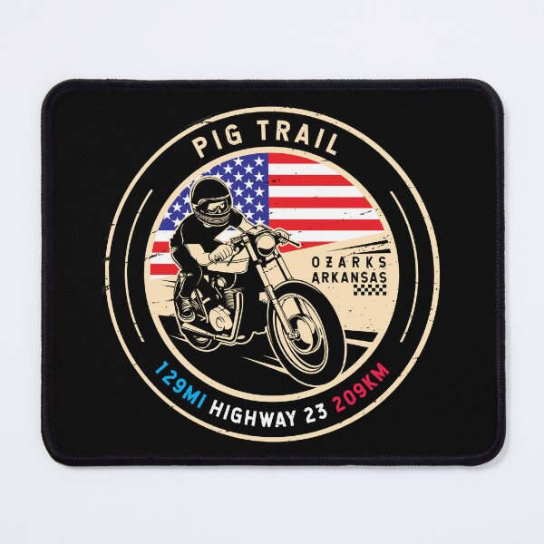 Item preview, Pig Trail | Arkansas | Motorcycle designed and sold by KrisSidDesigns.