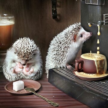 Artwork thumbnail, "wake up dear your coffee is ready" by Elena Eremina