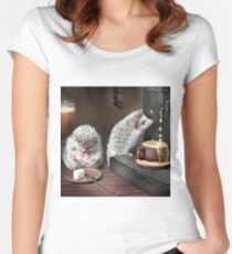 "wake up dear your coffee is ready" Women's Fitted Scoop T-Shirt
