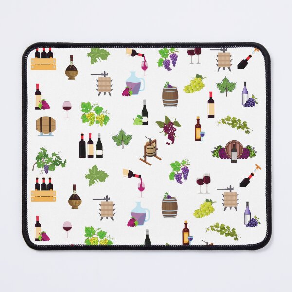 Item preview, Colorful wine and grapes pattern designed and sold by Rubi16.