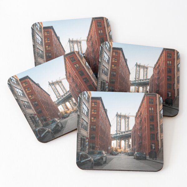 Item preview, Manhattan Bridge from New York Street - Watercolour Style designed and sold by WWWC2288.