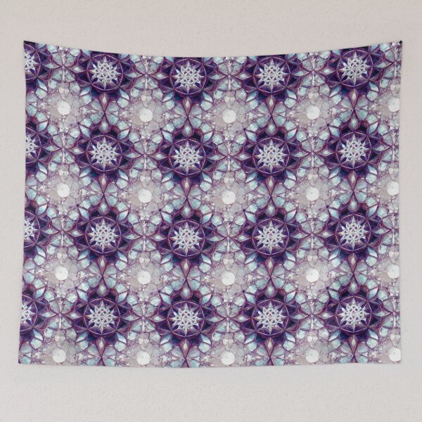 Item preview, Purple Crystalline Mandala pattern designed and sold by StoneyPhenix.