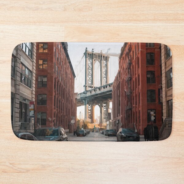 Item preview, Manhattan Bridge from New York Street - Watercolour Style designed and sold by WWWC2288.