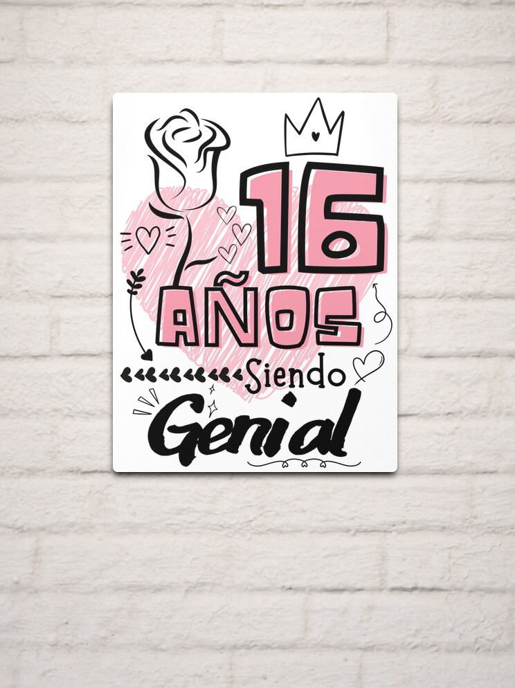 4 Años Siendo Genial, regalo de cumpleaños para niña Sticker for