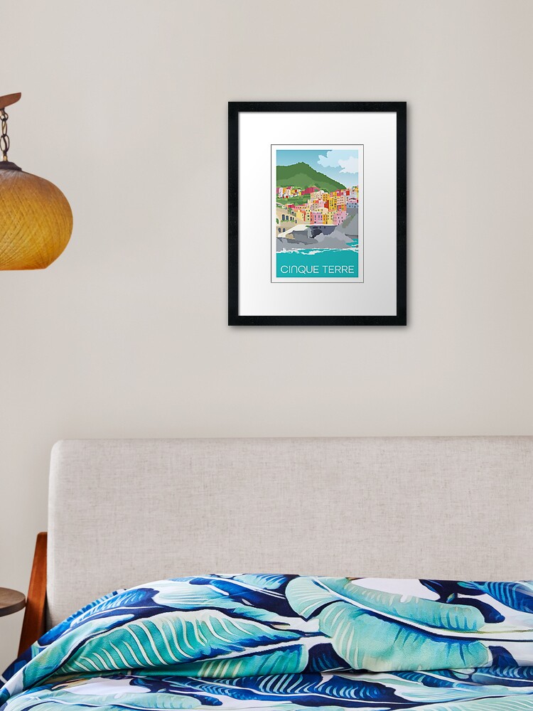 Thumbnail 1 of 7, Framed Art Print, Cinque Terre Italy designed and sold by staceycreek.