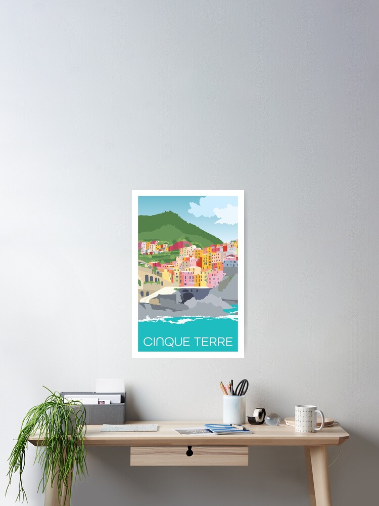 Thumbnail 1 of 3, Poster, Cinque Terre Italy designed and sold by staceycreek.