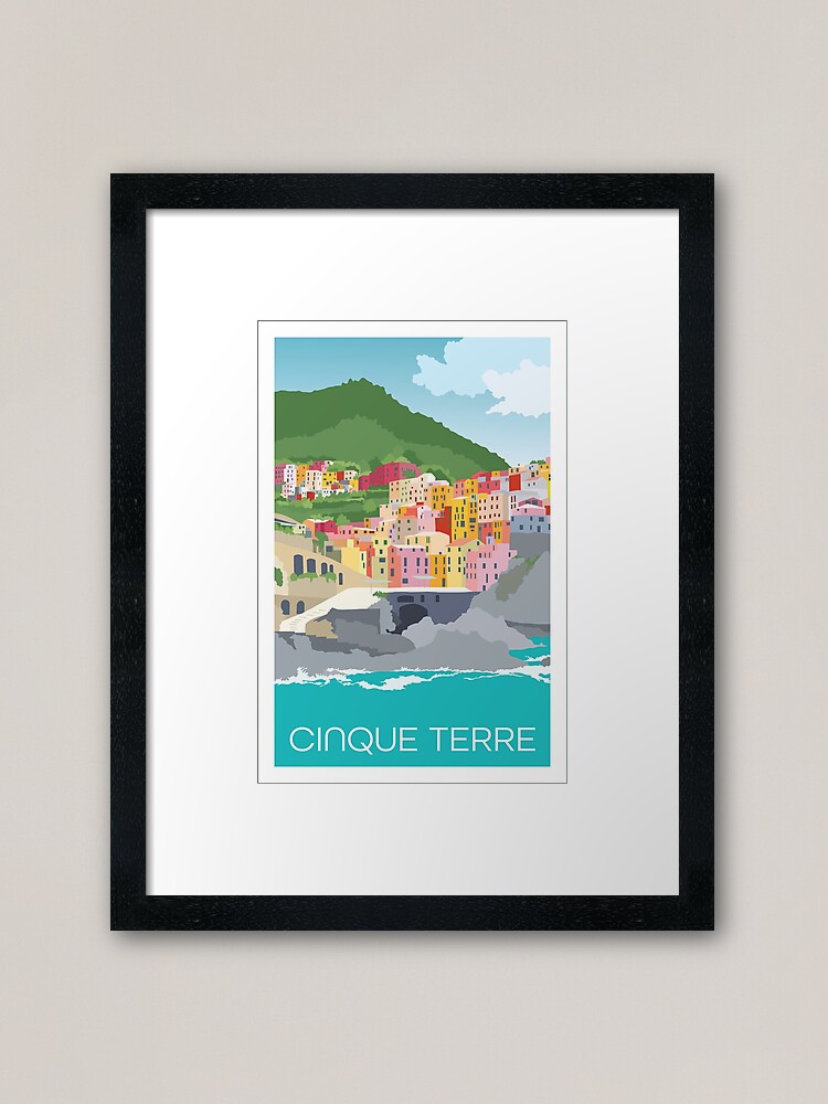 Thumbnail 2 of 7, Framed Art Print, Cinque Terre Italy designed and sold by staceycreek.