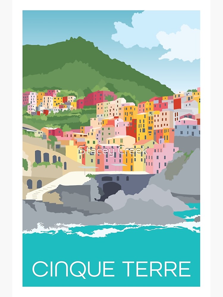 Thumbnail 3 of 3, Poster, Cinque Terre Italy designed and sold by staceycreek.
