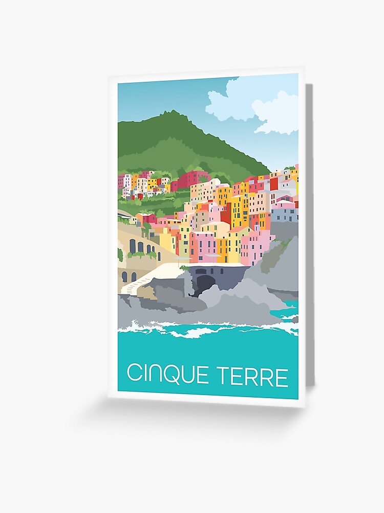 Thumbnail 1 of 2, Greeting Card, Cinque Terre Italy designed and sold by staceycreek.