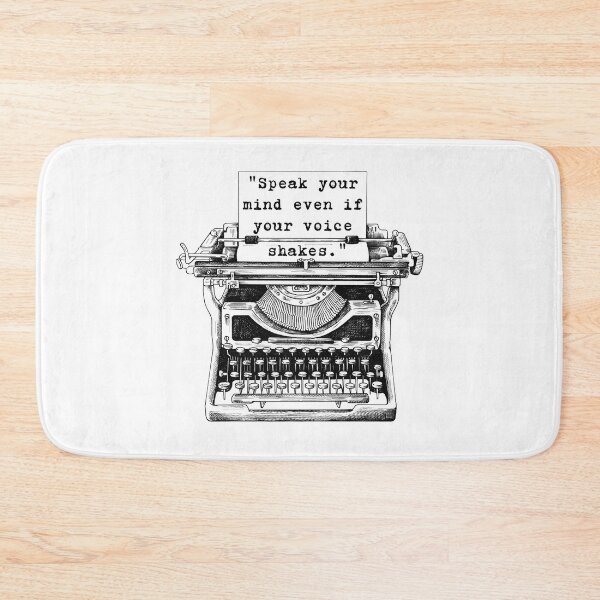 Item preview,   Quote speak your mind even if your voice shakes designed and sold by addict2reading.