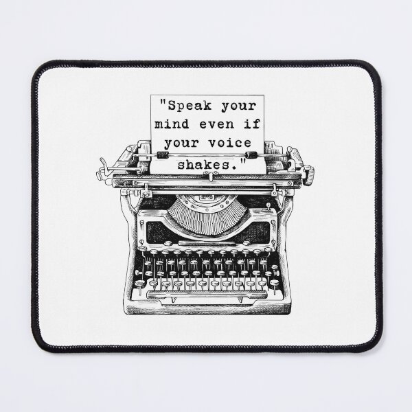 Item preview, Quote speak your mind even if your voice shakes designed and sold by addict2reading.