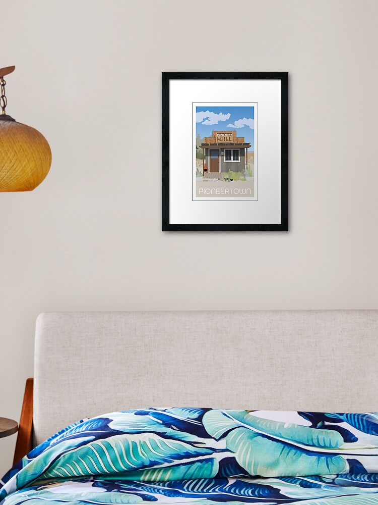 Thumbnail 1 of 7, Framed Art Print, Pioneertown California designed and sold by staceycreek.