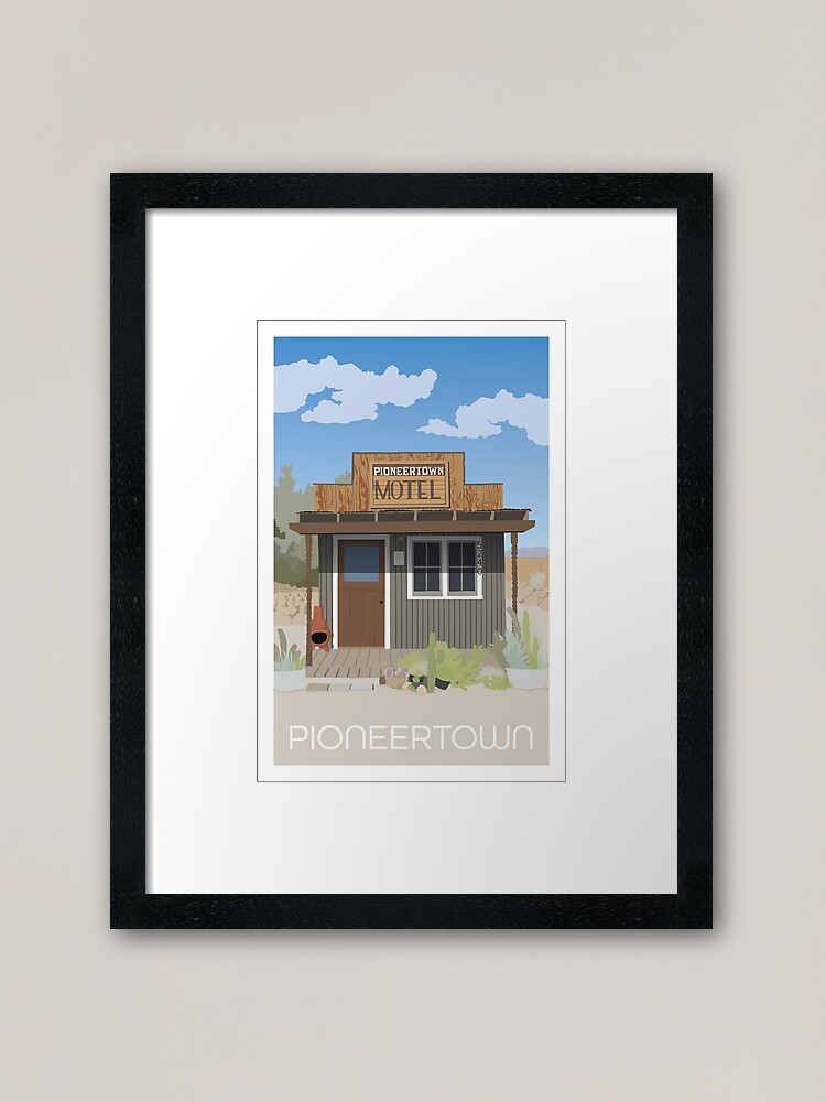 Thumbnail 2 of 7, Framed Art Print, Pioneertown California designed and sold by staceycreek.