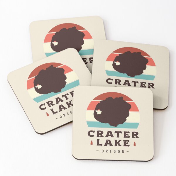 Item preview, Crater Lake Oregon National Park Hiking Retro designed and sold by Uppercase Tees.