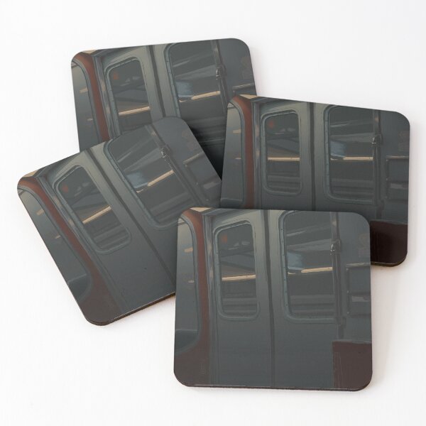 Item preview, Train door painting with warm colours  designed and sold by Busdan.