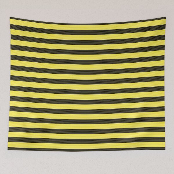 Item preview, Yellow and Black scratched stripes designed and sold by LawsonFabrics.