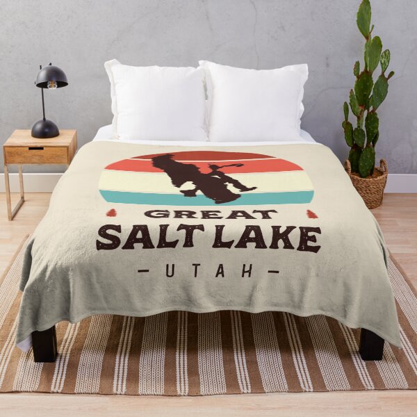 Item preview, Great Salt Lake Utah National Park Hiking Retro designed and sold by Uppercase Tees.
