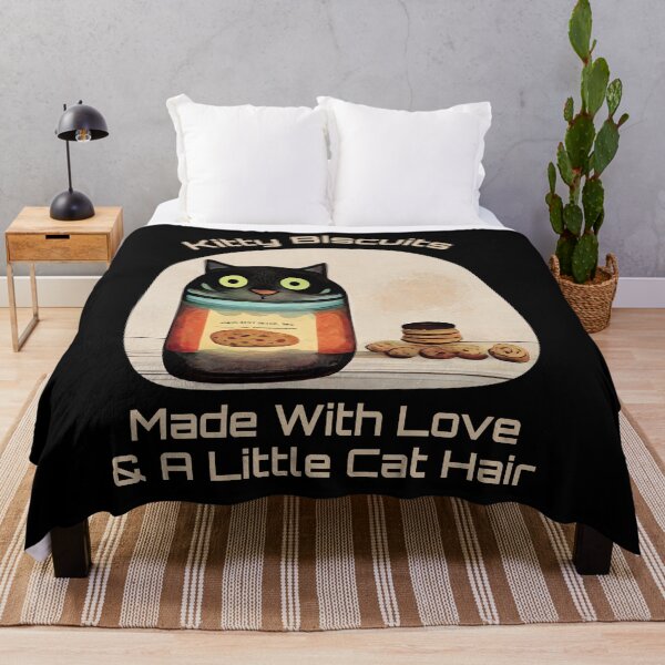 Item preview, Funny Black Cute Cat Making Biscuits With Love and Cat Hair in a Cookie Jar designed and sold by MattsMultiverse.
