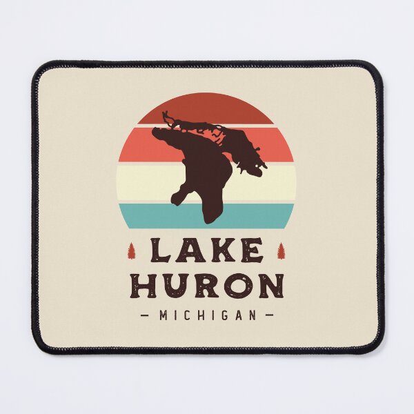 Item preview, Lake Huron Michigan National Park Hiking Retro designed and sold by Uppercase Tees.