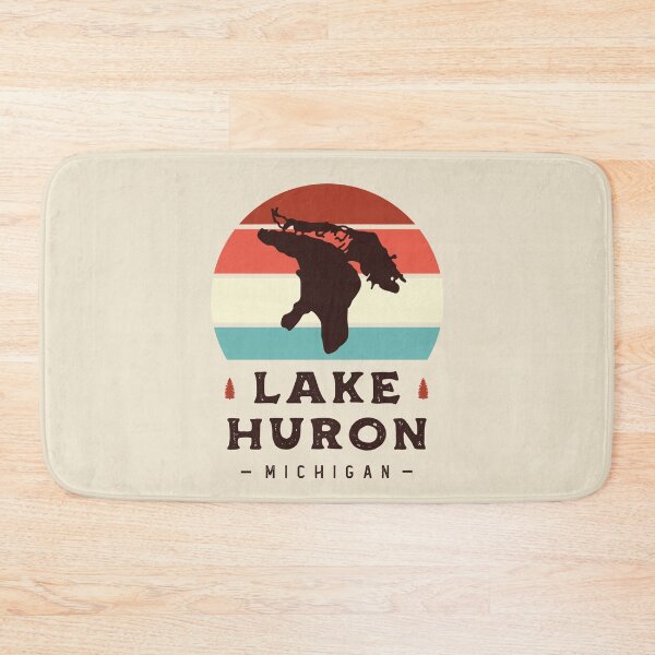Item preview, Lake Huron Michigan National Park Hiking Retro designed and sold by Uppercase Tees.