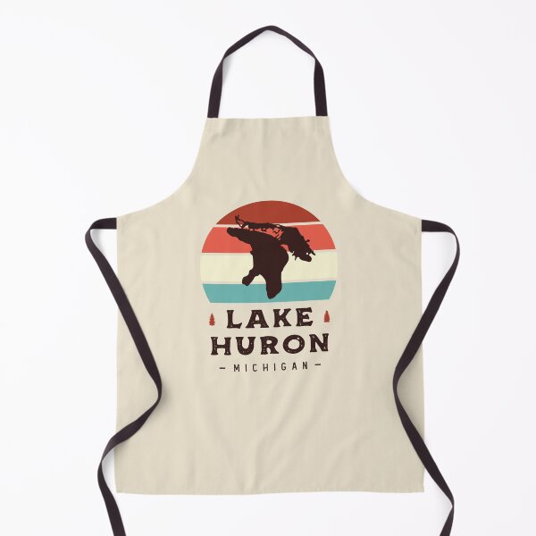 Item preview, Lake Huron Michigan National Park Hiking Retro designed and sold by Uppercase Tees.