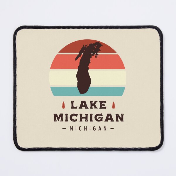 Item preview, Lake Michigan National Park Hiking Retro designed and sold by Uppercase Tees.