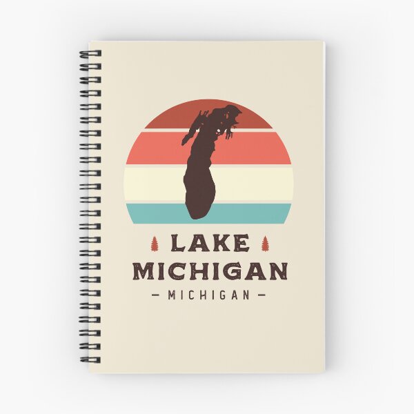 Item preview, Lake Michigan National Park Hiking Retro designed and sold by Uppercase Tees.