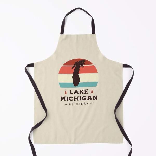 Item preview, Lake Michigan National Park Hiking Retro designed and sold by Uppercase Tees.