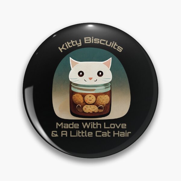 Item preview, Funny White Cute Cat Making Biscuits With Love and Cat Hair in a Cookie Jar designed and sold by MattsMultiverse.