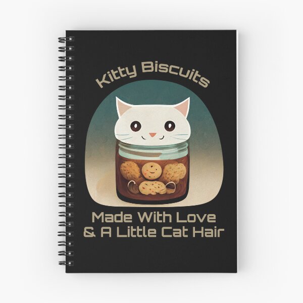 Item preview, Funny White Cute Cat Making Biscuits With Love and Cat Hair in a Cookie Jar designed and sold by MattsMultiverse.