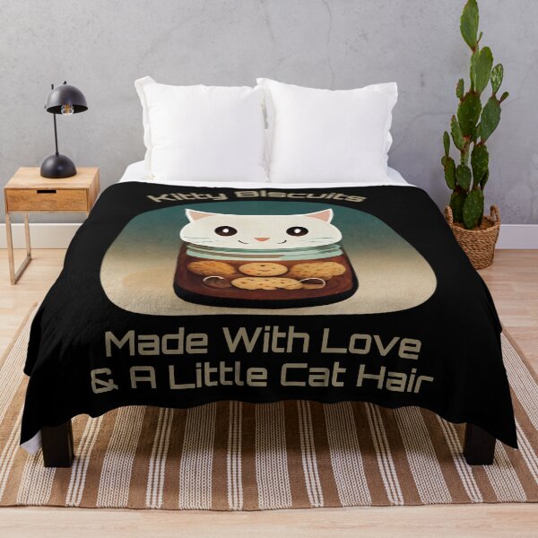 Item preview, Funny White Cute Cat Making Biscuits With Love and Cat Hair in a Cookie Jar designed and sold by MattsMultiverse.