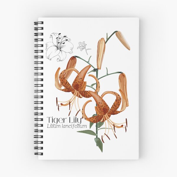 Item preview, Orange Tiger Lily Colorful Illustration Design designed and sold by EarthArtDesigns.