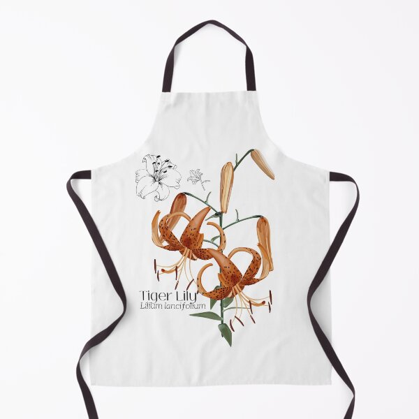 Item preview, Orange Tiger Lily Colorful Illustration Design designed and sold by EarthArtDesigns.