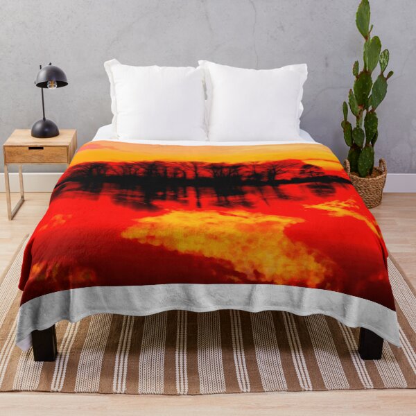 Item preview, Red Enchanted Abstract Landscape designed and sold by EdwardMonet.