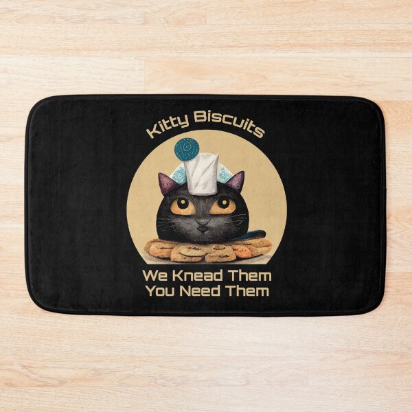 Item preview, Funny Black Cute Cat Making Biscuits With Love with Milk on Head You Need Them designed and sold by MattsMultiverse.