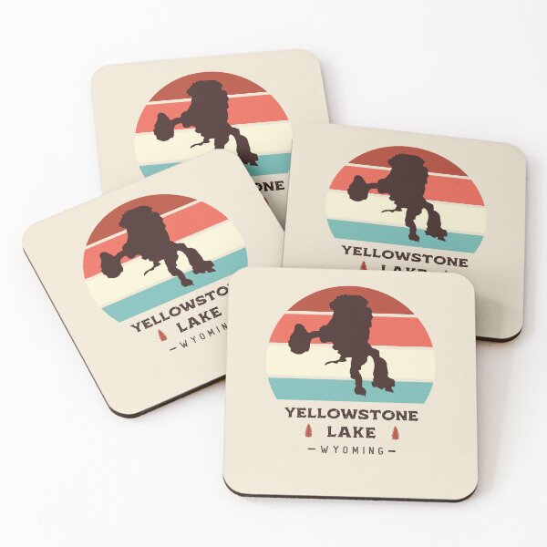 Item preview, Yellowstone Lake Wyoming National Park Hiking Retro designed and sold by Uppercase Tees.