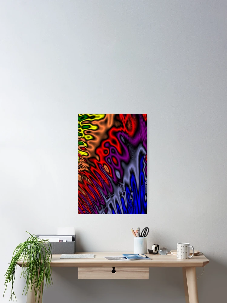 Thumbnail 2 of 3, Poster, Color Vibrations designed and sold by TiltedCode.