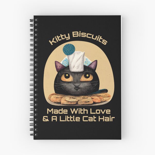 Item preview, Funny Black Cute Cat Making Biscuits With Love and Cat Hair with Milk on Head designed and sold by MattsMultiverse.