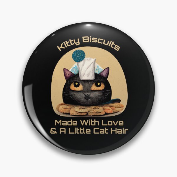 Item preview, Funny Black Cute Cat Making Biscuits With Love and Cat Hair with Milk on Head designed and sold by MattsMultiverse.