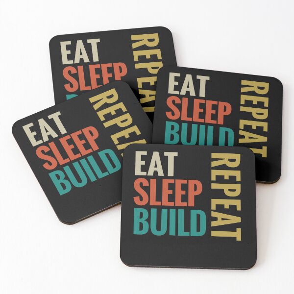 Item preview, Eat Sleep Build Repeat designed and sold by Sam Artist.