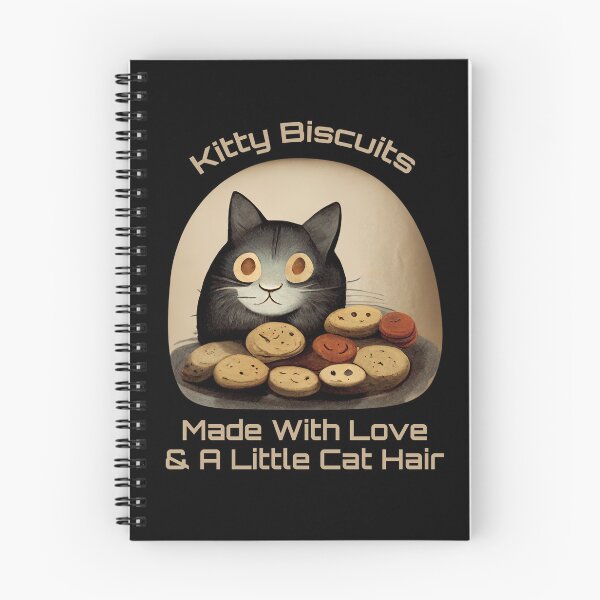 Item preview, Cute Black Funny Cat Making Biscuits With Love and Cat Hair on a Cookie Plate designed and sold by MattsMultiverse.