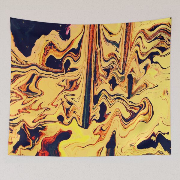 Item preview, PATTERN DESIGN STUDY #21 – Abstract Gold and Black Liquid Shapes designed and sold by DEL-Productions.